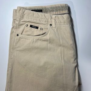 Mens Boss cream casual cotton pants size 36